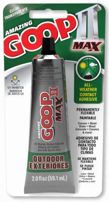 II MAX Ultimate Repair Glue & All-Weather Contact Adhesive, Clear, 2 oz.