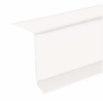 2 in. x 2 in. x 10 ft. Commercial 28ga White Galvanized Drip Edge