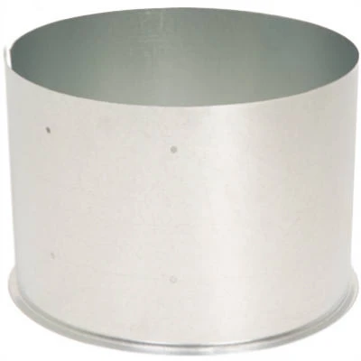 HVAC Duct Pipe Flue Thimble, Adjustable, Galvanized, 6 x 7 x 8 In.