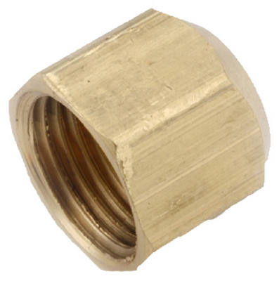 Pipe Fitting, Flare Cap, Lead Free Brass, 1/2 In. (5 pieces)