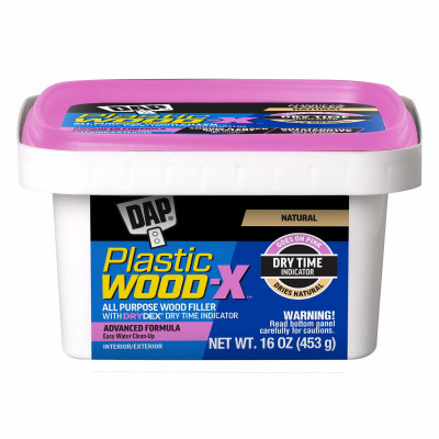Plastic Wood-X Stainable Wood Filler with DryDex Dry Time Indicator, 16-oz.