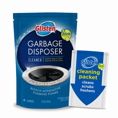 Garbage Disposer Cleaner & Freshener, Septic Friendly, Lemon Scent, 4-Pk.