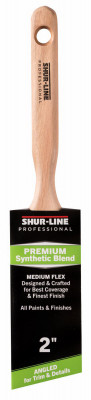 Professional Angled Paint Brush, Synthetic Blend, 2 In.