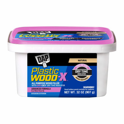 Plastic Wood-X Stainable Wood Filler with DryDex Dry Time Indicator, 32-oz.