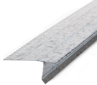 Steel Drip Edge, Galvanized, 2-7/16 x 1-In. x 10-Ft.