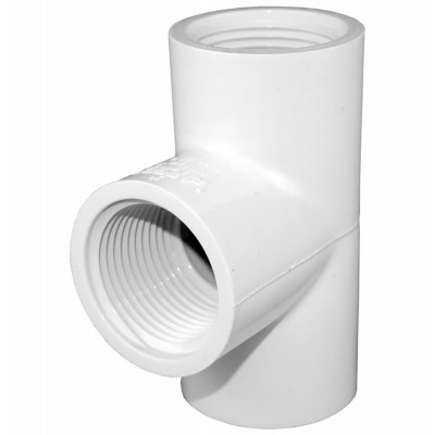 Schedule 40 PVC Tee, 1/2 In. FIP