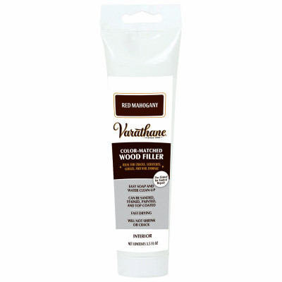 Wood Filler, Red Mahogany, 3.5-oz.