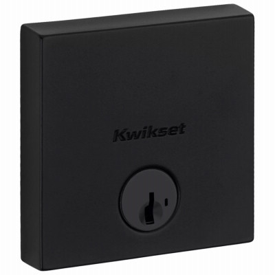 SmartKey Deadbolt Lock, 3 Faceplates, Black
