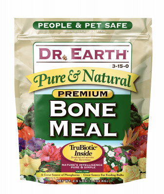 Bone Meal Organic Fertilizer, 3-15-0, 2.5 Lb. Box