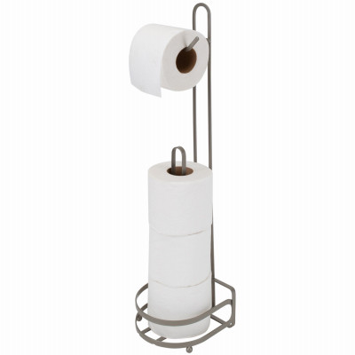 Earl Toilet Paper Holder, Holds 4 Rolls, Satin Metal