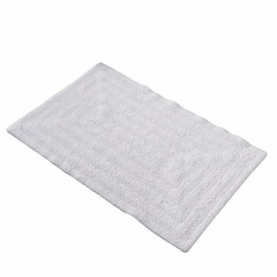 Amera Reversible Bath Mat, White Cotton, 20 x 30 In.