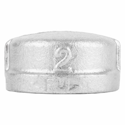 Galvanized Pipe Cap, 2 In.