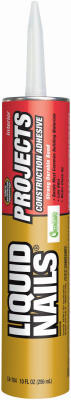 Construction Adhesive, Off White, 10-oz.