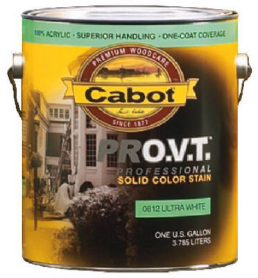 Stain, Acrylic, Ultra-White, 1-Gallon