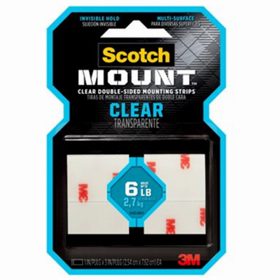 Clear Double-Sided Mounting Strips, 1 x 3 In., 8-Ct.