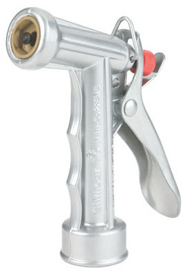 Pistol Grip Metal Hose Nozzle, Mid-Size