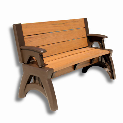 Convert A Bench 58 In. L Gen 2 XL Espresso Foldable Bench