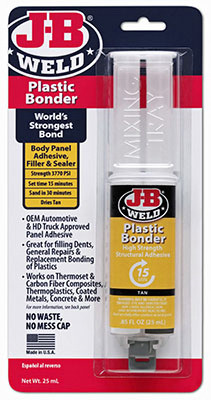 Plastic Bonder Epoxy Syringe, 25-ml