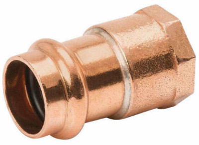 1/2 In. Press by Female Copper Pipe Adapter