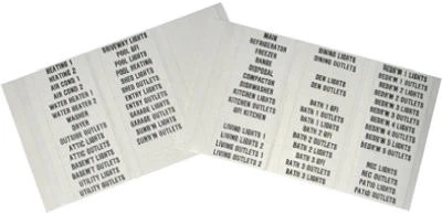 Circuit Breaker Load Center Labels, 90-Ct.