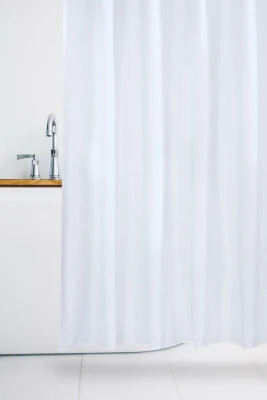Oasis Heavyweight Shower Curtain Liner, White, 70 x 72 In.