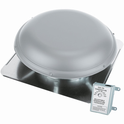 Roof-Mount Attic Ventilator, Mill Finish, 1900-Sq. Ft.