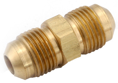 Pipe Fitting, Flare Union, Lead Free Brass, 5/8 In.