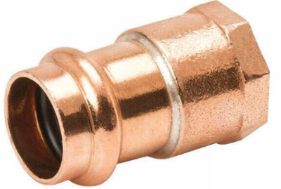 1/2 x 3/4 In. Press by Female Copper Pipe Adapter