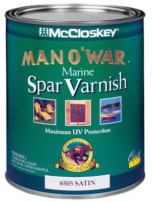 Man O'War Marine Spar Varnish, Satin, 1 Qt.