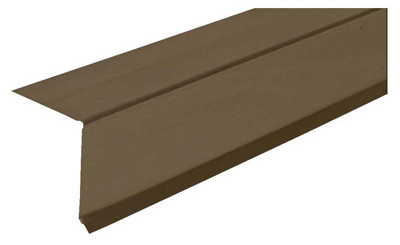 1.5 in. x 1.5 in. x 10 Ft. Commercial 28ga Brown Galvanized Drip Edge