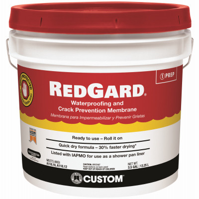 Elastromeric Waterproofing & Crack Prevention Membrane, Quick Dry, 3.5 Gallon