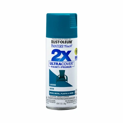 Painter's Touch 2X Spray Paint, Satin Lagoon, 12-oz.