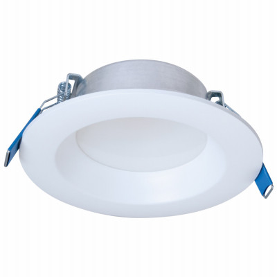 Halo LED Direct Mount Module Baffle Light Trim Kit, White, 4 In. Round