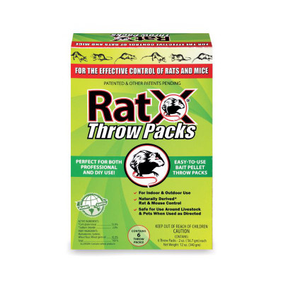 RatX Bait Pellet Thow Packs 6 pk (12 pieces)