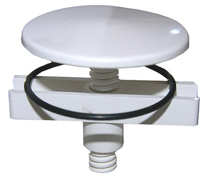 Kitchen Sink Hole Cover, White Plastic, 1-3/4 In.
