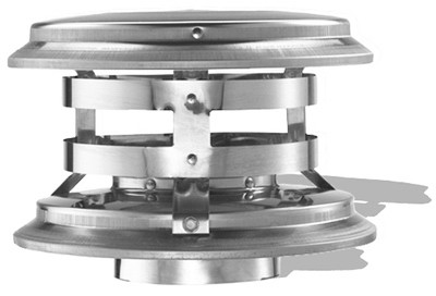 Pellet Pipe Vent Vertical Cap, 4 In.