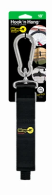 Hook 'N Hang Cord Storage Strap, Black 1.5 x 18 In.