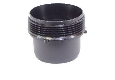 3 In. Black Male RV Sewer Outlet Adapter