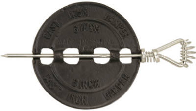 Cast Iron Stove Pipe Damper, 6 In.
