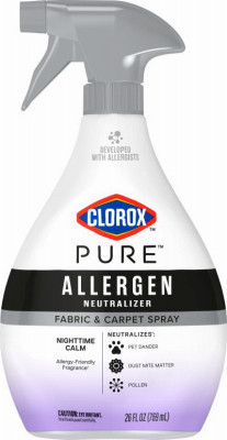 Clorox PURE Allergen Neutralizer Fabric and Carpet Spray, Nighttime Calm, 26 Fl Oz.