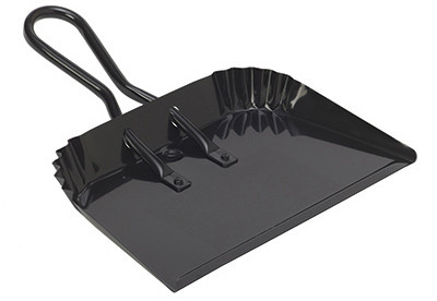 Dust Pan, Heavy-Duty Metal, 16 In.