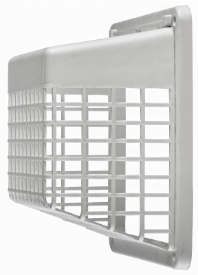 Plastic Universal Hinged Vent Guard, White
