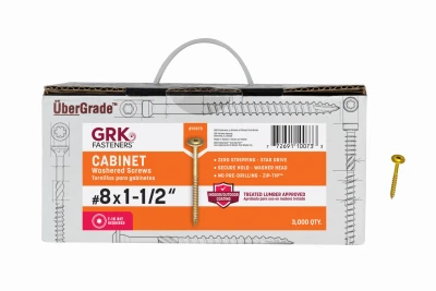 GRK Cabinet #8 x 1-1/2" Screws 3000-Ct.