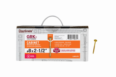 GRK Cabinet #8 x 2-1/2" Screws 1500-Ct.