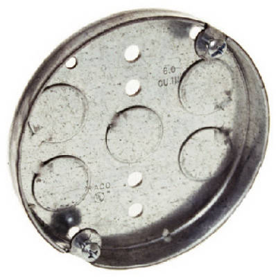 Shallow Ceiling Pancake Electrical Box, 1/2 x 4 In. Round