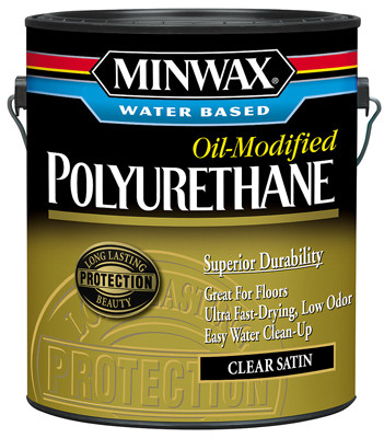 Ultra Fast Drying Polyurethane, Water Based, Satin, Gallon (2 pieces)