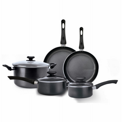 Elements 8-Pc. Cookware Set, Non-Stick, Gray