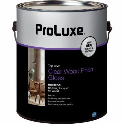 Wood Finish Brushing Lacquer, Clear Gloss, 1 Gallon (4 pieces)
