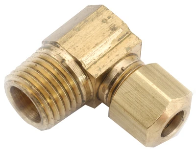 Brass Compression Elbow, Lead Free, 1/2 x 1/2 In. MPT
