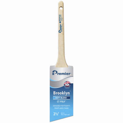 Brooklyn Thin Angle Sash Paint Brush, Poly, 2-1/2 In.